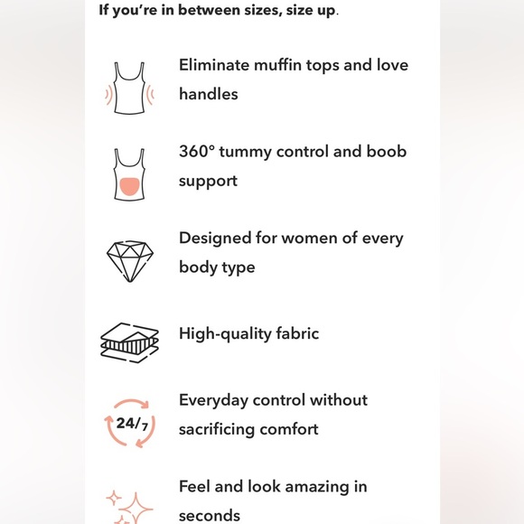 Shapermint Essentials All Day Every Day Shaping Scoop Neck Cami Black - Picture 12 of 12